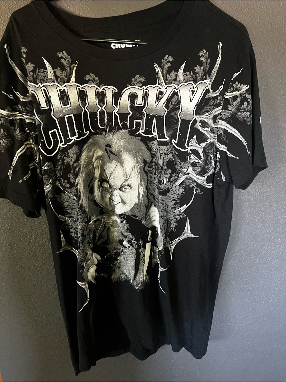 Chucky Graphic Short Sleeve Tee - Black